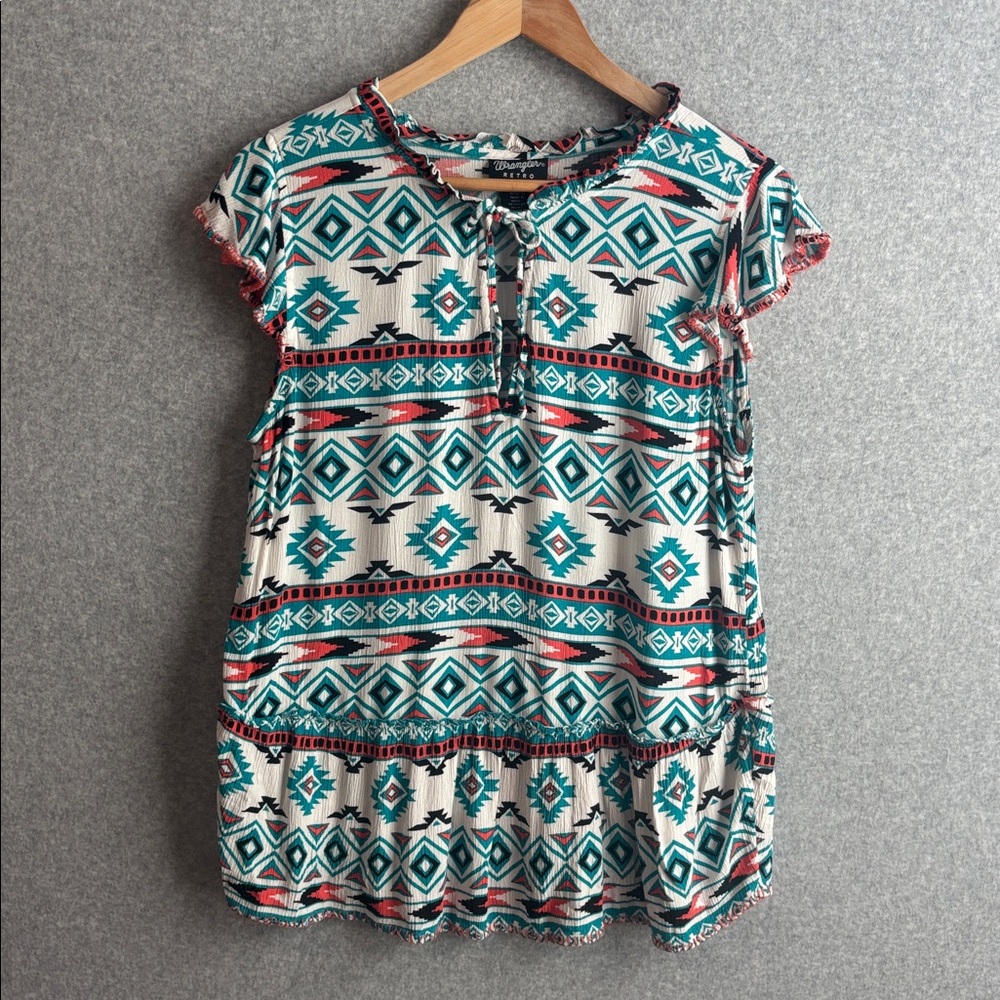 Wrangler Retro Southwestern Top size Large
